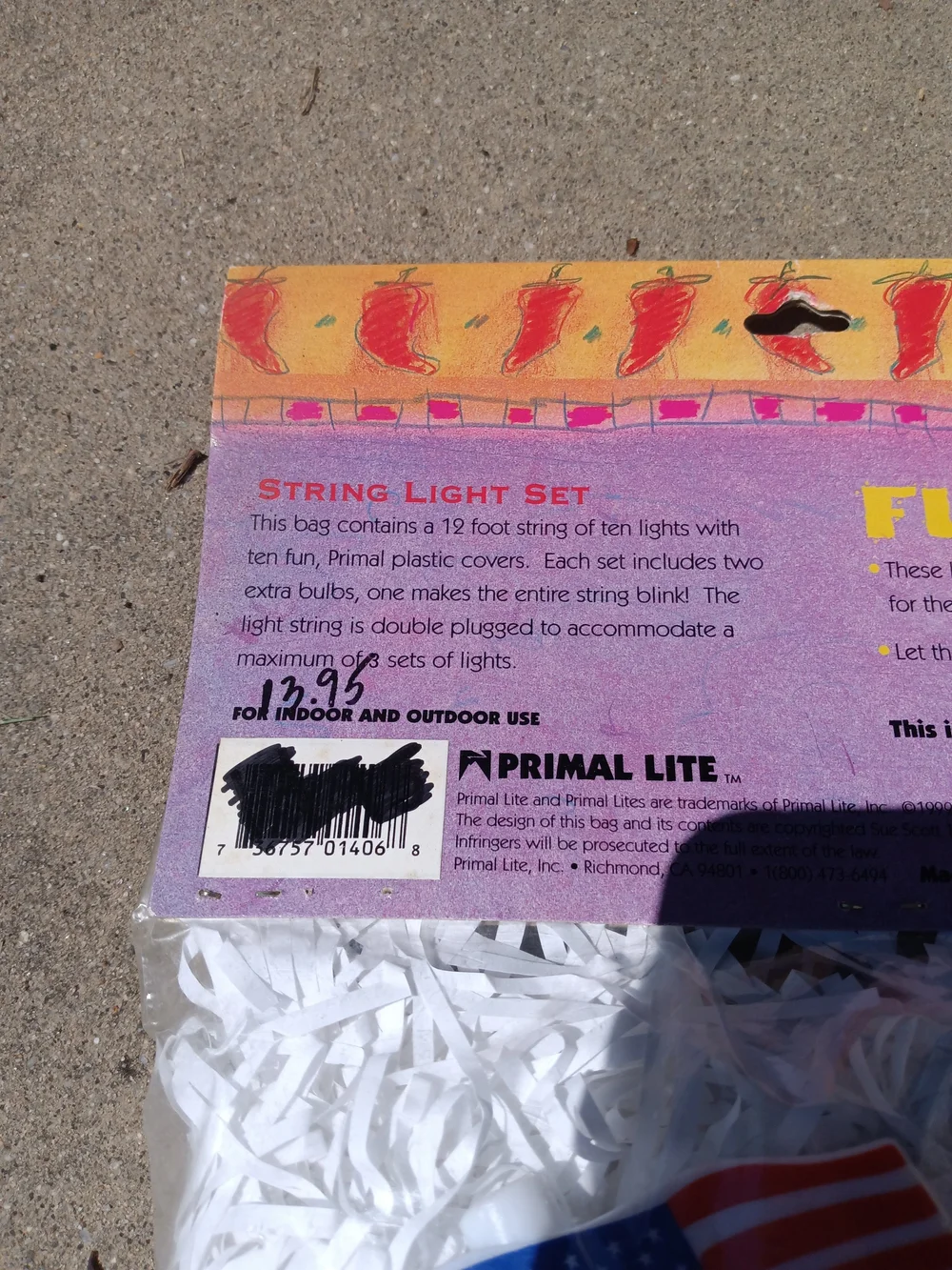 Primal Lite Fun Lights American Flag String Lights - Red, White & Blue